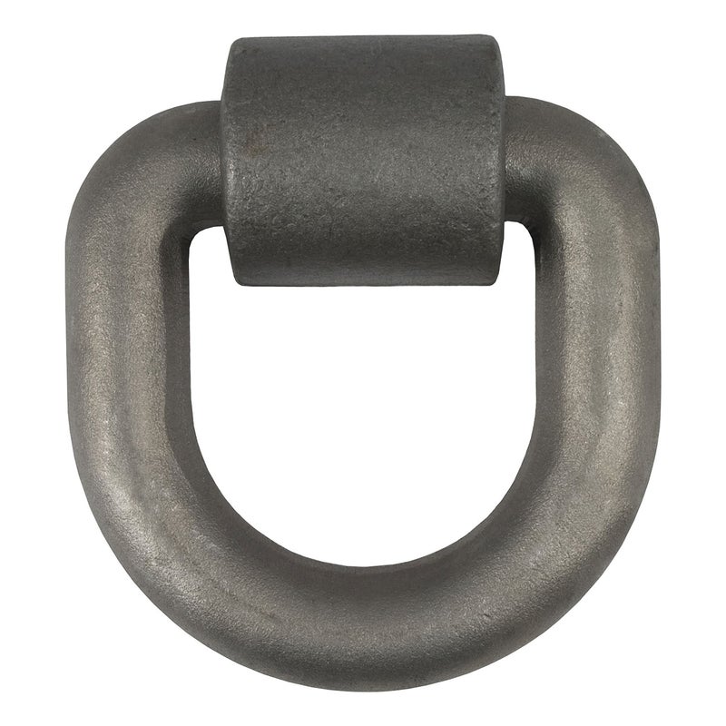 CURT 83770 5 x 5-Inch Weld-On Trailer D-Ring Tie Down Anchor, 46,760 lbs Break Strength, Raw - Image 1